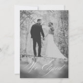 We hebben de moderne kalligrafie zwart-wit foto ge aankondiging (Voorkant)