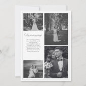 We hebben de moderne kalligrafie zwart-wit foto ge aankondiging (Achterkant)