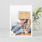 We hebben de moderne minimale foto verplaatst aankondiging (Staand voorkant)