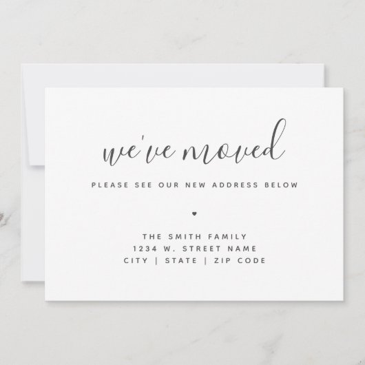 We hebben de Moderne Minimalistische Calligrafie N Aankondiging (Voorkant)