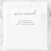 We hebben de Moderne Minimalistische Calligrafie N Rechthoekige Sticker (Tas)