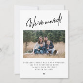 We hebben de moderne simpele foto verplaatst aankondiging (Voorkant)