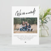 We hebben de moderne simpele foto verplaatst aankondiging (Staand voorkant)