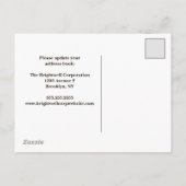 We hebben de moderne skyline van de stad verplaats aankondigingskaart (Achterkant)