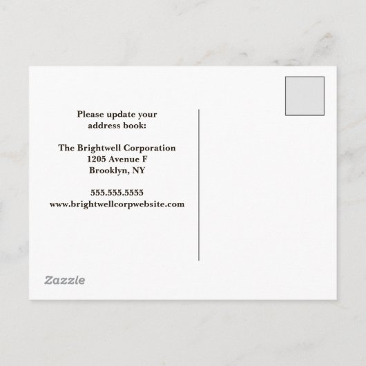 We hebben de moderne skyline van de stad verplaats aankondigingskaart (Achterkant)