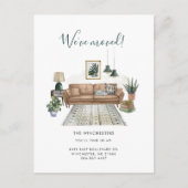 We hebben de Moderne Waterverf verplaatst Aankondigingskaart (Voorkant)