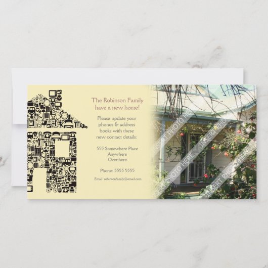 We hebben de Mosaic House notificatie fotocard ver Aankondiging (Voorkant)