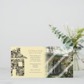 We hebben de Mosaic House notificatie fotocard ver Aankondiging (Staand voorkant)