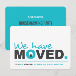 We hebben de 'Moving Announcement Housewarming Par Kaart