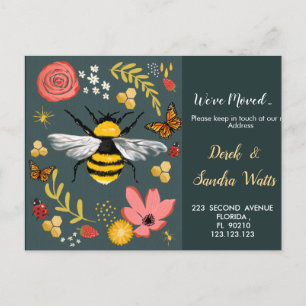 We hebben de natuur Nieuw adres verplaatst Aankondigingskaart