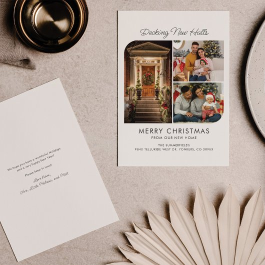 We hebben de New Halls kerstbeweging verplaatst Feestdagenkaart