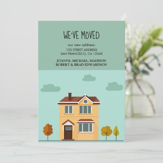 We hebben de New Home bewegende aankondiging verpl (Staand voorkant)