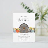 We hebben de New Home Country Herfst Farmhouse ver Briefkaart (Staand voorkant)