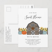 We hebben de New Home Country Herfst Farmhouse ver Briefkaart (Voorkant / Achterkant)