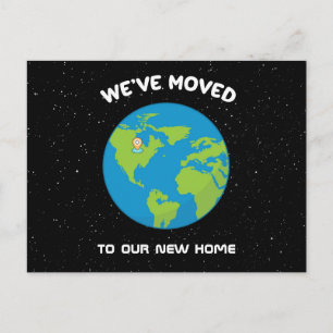 We hebben de New Home Locatie Pin Planet Earth ver Briefkaart