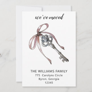 We hebben de 'New House Key Moving Announcement' v