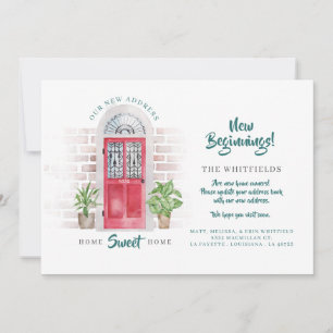 We hebben de nieuwe Adres Red Waterverf deur verpl Aankondiging