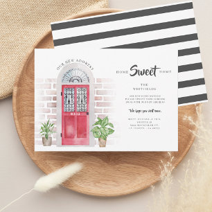 We hebben de nieuwe Adres Red Waterverf deur verpl Aankondiging