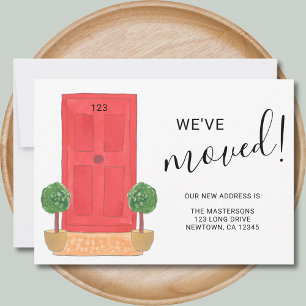 We hebben de nieuwe Adres Red Waterverf deur verpl Aankondiging