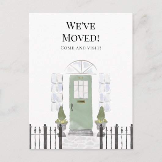 We hebben de nieuwe eenvoudige startdeur van de Wa Briefkaart (Voorkant)