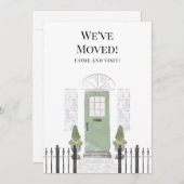 We hebben de nieuwe groene deur van de Waterverf v Aankondiging (Voorkant / Achterkant)