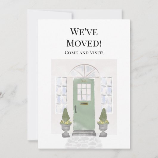 We hebben de nieuwe groene deur voor Waterverf thu Aankondiging (Voorkant)