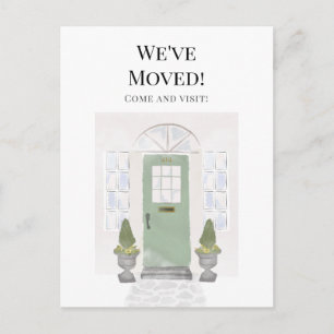 We hebben de nieuwe groene deur voor Waterverf thu Briefkaart