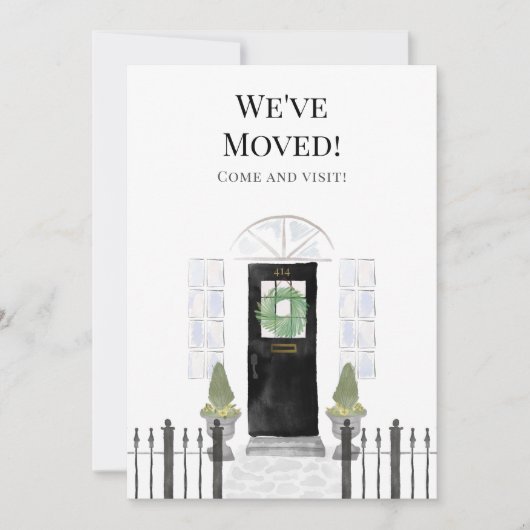 We hebben de nieuwe Home Black Waterverf-deur verp Aankondiging (Voorkant)