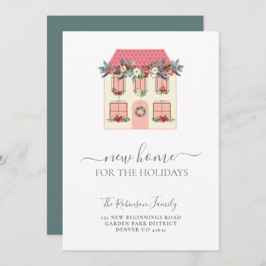 We hebben de nieuwe kerstvakantie verplaatst aankondiging (Voorkant / Achterkant)