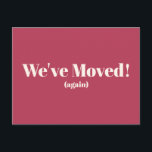 We hebben de nieuwe Magenta Moving Announcement va Briefkaart<br><div class="desc">Modern wij hebben het Nieuwe Briefkaart van de Aankondiging van de Verplaatsing van het Huis in Magenta bewogen</div>