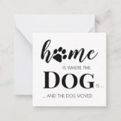 We hebben de nieuwe mededeling over adreswijziging notitiekaartje (Voorkant)