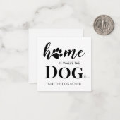 We hebben de nieuwe mededeling over adreswijziging notitiekaartje (Voorkant / Achterkant in situ)