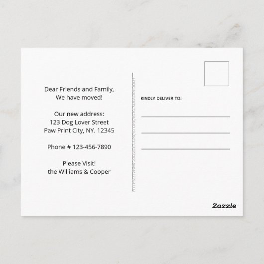 We hebben de nieuwe mededeling van de Thuishuishon Briefkaart (Achterkant)