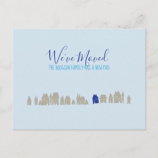 We hebben de nieuwe mededeling van het Huis verpla Briefkaart (Voorkant)