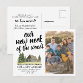 We hebben de nieuwe nek van de Bossen Foto Bewegen Aankondigingskaart (Voorkant / Achterkant)