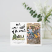 We hebben de nieuwe nek van de Bossen Foto Bewegen Aankondigingskaart (Staand voorkant)