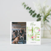 We hebben de nieuwe thuisfoto aangepast briefkaart (Staand voorkant)