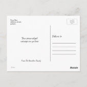 We hebben de nieuwe thuisfoto aangepast briefkaart (Achterkant)