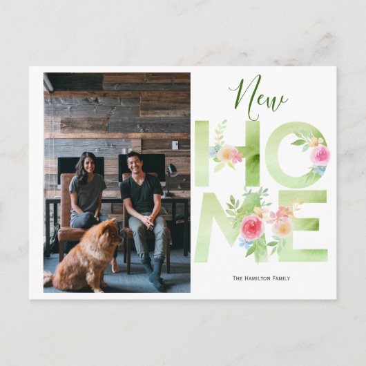 We hebben de nieuwe thuisfoto aangepast briefkaart (Voorkant)