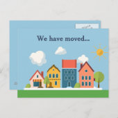 We hebben de nieuwe wijziging van het thuisadres v aankondigingskaart (Voorkant / Achterkant)