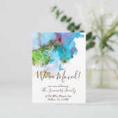 We hebben de officiële Gold-Waterverf verplaatst Briefkaart (Staand voorkant)