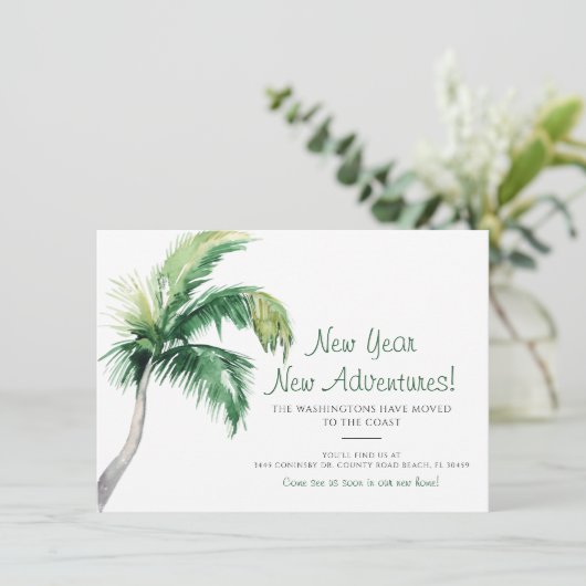 We hebben de palmboom nieuwjaar verplaatst (Staand voorkant)