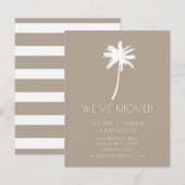 We hebben de palmboom verplaatst. kaart (Voorkant / Achterkant)