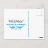 We hebben de Pastel City Skyline aankondiging verp Briefkaart (Achterkant)