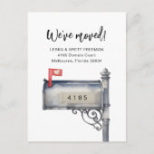 We hebben de postbus verhuisaankondiging verplaats briefkaart (Voorkant)