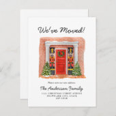 We hebben de Red Deur Nutkraker Holiday Moving Aankondigingskaart (Voorkant / Achterkant)