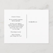 We hebben de Red Deur Nutkraker Holiday Moving Aankondigingskaart (Achterkant)