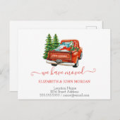 We hebben de rode eenden met kerstmis. aankondigingskaart (Voorkant / Achterkant)