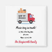 We hebben de rode vrachtwagen gepersonaliseerde aa magneet (Voorkant)