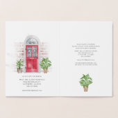 We hebben de rode Waterverf-deur-verplaatsingsadre Folie Kaarten (Binnen)